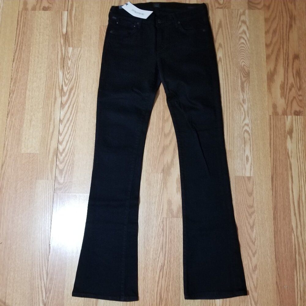 Citizens Of Humanity Emannuell Slim Boot Flare Black Jeans Sz 29
